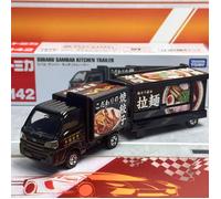 Takara Tomy Tomica Long Type No.142 Subaru Sambar Kitchen Trailer, coche de aleación, modelo de réplica de la serie, regalos para niños, juguetes para niños NO.142