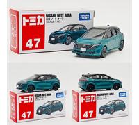 Takara Tomy Tomica No. 47 Nissan Notebook Aura Casting aleación estática coche vehículo Diecast Metal modo colección exhibición niño juguete NO.47