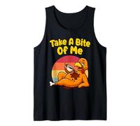 Take A Bite of Me Turquía Acción de Gracias Humor Divertido Vacaciones Camiseta sin Mangas