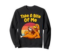 Take A Bite of Me Turquía Acción de Gracias Humor Divertido Vacaciones Sudadera
