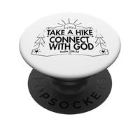 Take a Hike and Connect with God Spiritual Nature Print PopSockets PopGrip Adhesivo