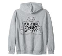 Take a Hike and Connect with God Spiritual Nature Print Sudadera con Capucha