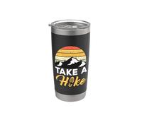 Take A Hike Outdoor Hiking Adventure Nature Lover Hiker Vaso térmico de acero inoxidable de doble pared