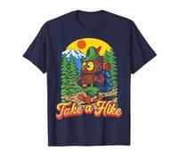 Take A Hike Retro Woodsy Owl Give a Hoot Vintage Hiking Camiseta