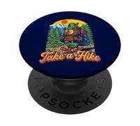 Take A Hike Retro Woodsy Owl Give a Hoot Vintage Hiking PopSockets PopGrip Adhesivo