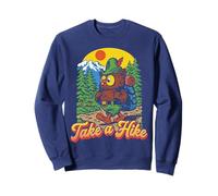 Take A Hike Retro Woodsy Owl Give a Hoot Vintage Hiking Sudadera
