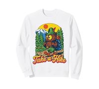 Take A Hike Retro Woodsy Owl Give a Hoot Vintage Hiking Sudadera