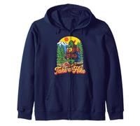 Take A Hike Retro Woodsy Owl Give a Hoot Vintage Hiking Sudadera con Capucha