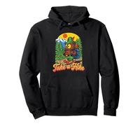 Take A Hike Retro Woodsy Owl Give a Hoot Vintage Hiking Sudadera con Capucha