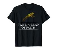 Take A Leap of Faith Frog Positive Inspiring Mindset Cita Camiseta