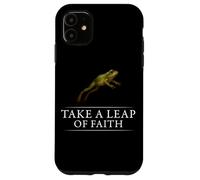 Take A Leap of Faith Frog Positive Inspiring Mindset Cita Carcasa para iPhone 11