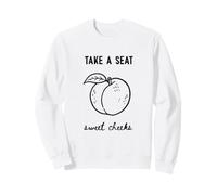 Take A Seat Sweet Cheeks Funny Baño Humor Cita Arte Sudadera