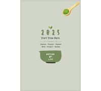 Take a Sip of Matcha Daily Planner: Cute & Artsy Undated Tracker for Students & Young Professionals - Aesthetic Productivity Organizer, Journal with Coffee and Phone Screen Inspired Design, 6x9 in