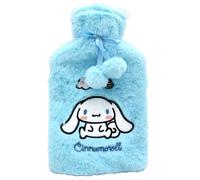 TAKE CARE - Cinnamoroll, Bolsa de agua caliente con funda, bolsa de agua caliente para terapia caliente, goma, frío, invierno, niño, adulto