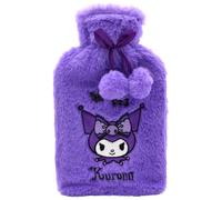TAKE CARE - Kuromi, bolsa de agua caliente con funda para terapia caliente, agua caliente, goma, frío, invierno, niño, adulto