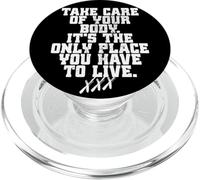 Take Care of Your Body Straight Edge Forever Edger Life XXX PopSockets PopGrip para MagSafe