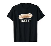 Take It Cannoli Italian Dessert Italia JV1 Camiseta gráfica económica, Hombre, Negro, L
