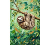 Take It Easy Sloth Lazy Day Journal: a DOT GRID notebook for self-expression