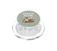 Take It Slow Caracol Seta Cottagecore Diseño PopSockets PopGrip para MagSafe