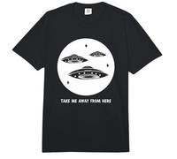 Take Me Away from Here Funny Alien UFO Declaración Comfort Colors Adult Heavyweight T-Shirt