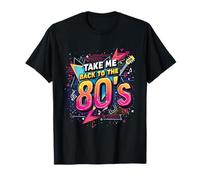 Take Me Back to 80's Retro Emocionante Music Energy Throwback Camiseta