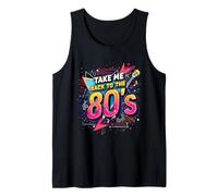 Take Me Back to 80's Retro Emocionante Music Energy Throwback Camiseta sin Mangas