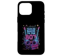 Take Me Back to the 80's Retro Electric Guitar Fun Emocionante Carcasa para iPhone 16 Pro Max