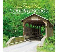 Take Me Home Country Roads | West Virginia Places | 2027 12 x 24 Inch (Hanging) Monthly Square Wall Calendar | Plastic-Free | BrownTrout | USA United States of America Southeast State Nature