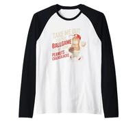Take Me out To Ball Juego Divertido Béisbol Camiseta Manga Raglan