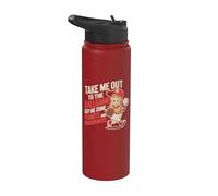 Take Me Out To Ball Juego Divertido Béisbol Stainless Steel Insulated Water Bottle