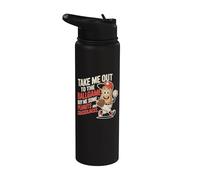 Take Me Out To Ball Juego Divertido Béisbol Stainless Steel Insulated Water Bottle