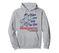Take Me out To The Ball Game Retro Peanuts Baseball Sports Sudadera con Capucha
