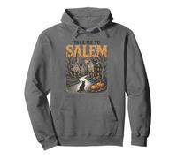 Take Me to Salem Massachusetts Vintage Retro Halloween Witch Sudadera con Capucha