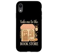 Take Me to The Book Store Cozy Bookshop Cat Aesthetic Carcasa para iPhone XR