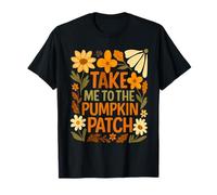 Take Me to The Pumpkin Patch Boho Floral Acción de Gracias Otoño Camiseta
