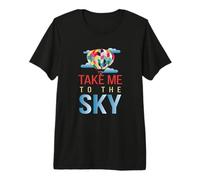 Take Me To The Sky I Ride Aviation Hot Aviation Pilot Camiseta Premium
