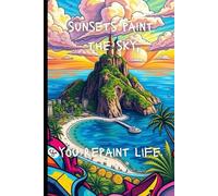 Take Me to the Skyline Shores - Watercolor Getaway Art 120 Lined Page 6x9 Notebook