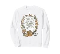 Take Me To The Thrift Store Cottagecore Women Thrifting Sudadera