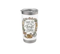 Take Me To The Thrift Store Cottagecore Women Thrifting Vaso térmico de acero inoxidable de doble pared