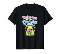 Take Me To Your Donuts Lindo OVNI Alien Pun Graphic Camiseta