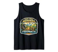 Take Only Memories Leave Only Footprints Senderismo Camping Broma Camiseta sin Mangas
