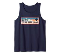 Take The Lead! Vintage Scouting Hiking 90s Vibe Logo Camiseta sin Mangas