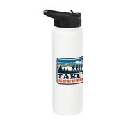 Take the Lead! Vintage Scouting Hiking 90s Vibe Logo Stainless Steel Insulated Water Bottle