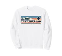 Take The Lead! Vintage Scouting Hiking 90s Vibe Logo Sudadera