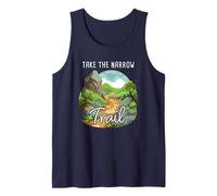 Take The Narrow Trail - Matthew 7:14 Christian Faith Camping Camiseta sin Mangas