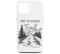 Take The Narrow Trail - Matthew 7:14 Christian Faith Camping Carcasa para iPhone 13