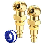 Takelablaze Portabrocas de aire portátiles con bola de latón cerrado con NPT de 1/4 pulgadas, enchufe rápido estándar, boquilla de inflador de neumáticos, accesorios de compresor de aire, 4 unidades