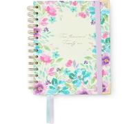 Takenote Agenda 2026 - Tamaño A6 (13,5x18 cm), Semana Vista, Planificador Anual 12 Meses Enero a Diciembre, Espiral Doble Dorada, Marcapáginas Doble, Goma Elástica, Español e Inglés - Anna