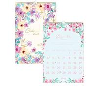 Takenote - Calendario de pared Enero 2023 Diciembre 2023-28 páginas - Medidas 32 x 47 cm - Bilingüe: Español - Inglés - Flores, 445-9