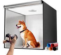 Takerers - Caja de luz de Estudio fotográfico para fotografía: Caja de luz Grande de 32 x 32 Pulgadas, 210 LED para Producto con 3 Paneles de luz de atenuación Continua, Tienda de campaña Profesional